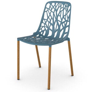 Forest Spisebordsstol Iroko/Blue Teal