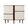 Audacious Highboard Skab Mørk Eg/White Sands