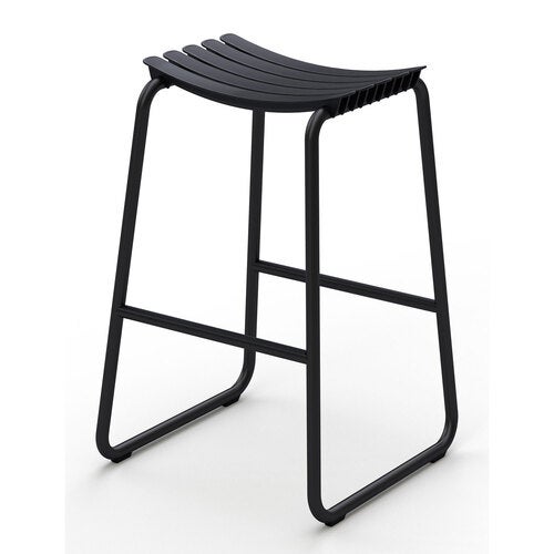 Reclips barstol sort aluminium