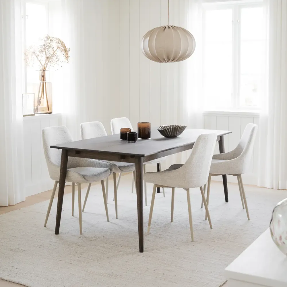 Sierra spisebordsstol lys beige stof