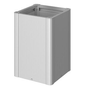 Belvedere plantebed maxi størrelse 50 metallisk sølv