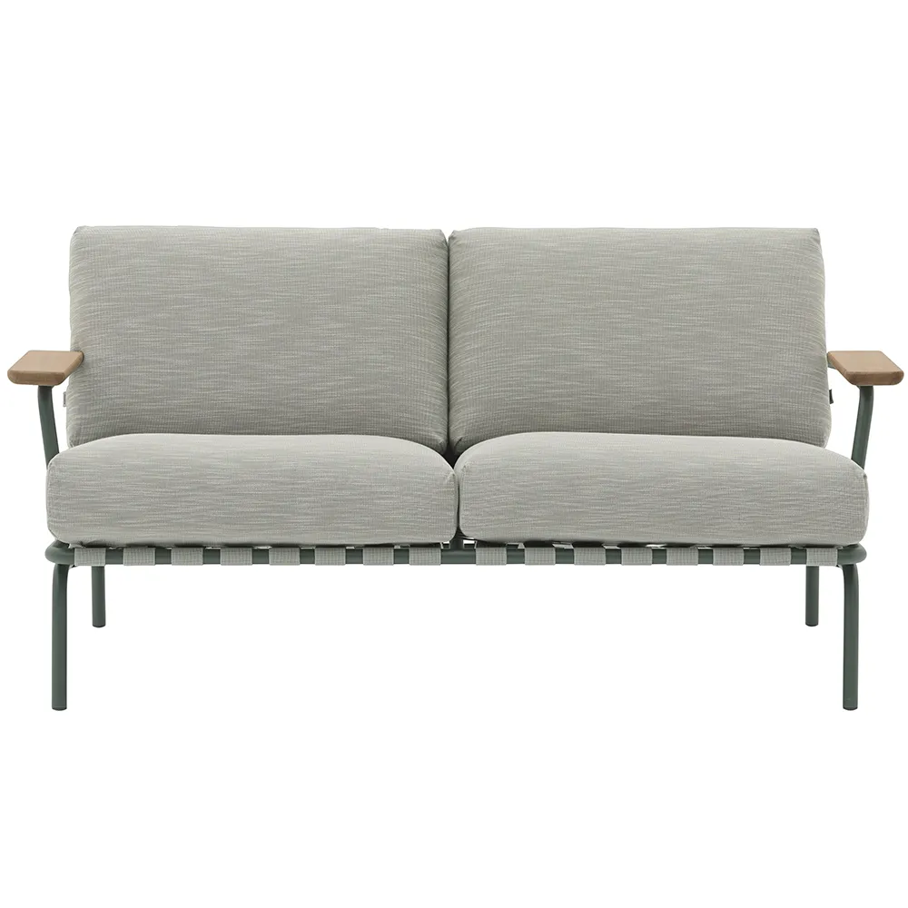Muuto, Settle 2-personers sofa Ribbed Weave 2/Dark Green