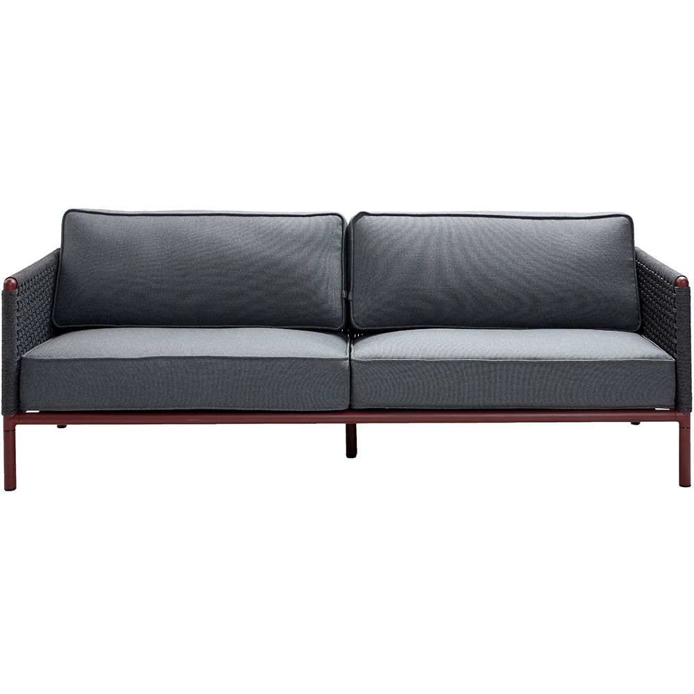Encore 3-personers sofa Grey / Bordeaux