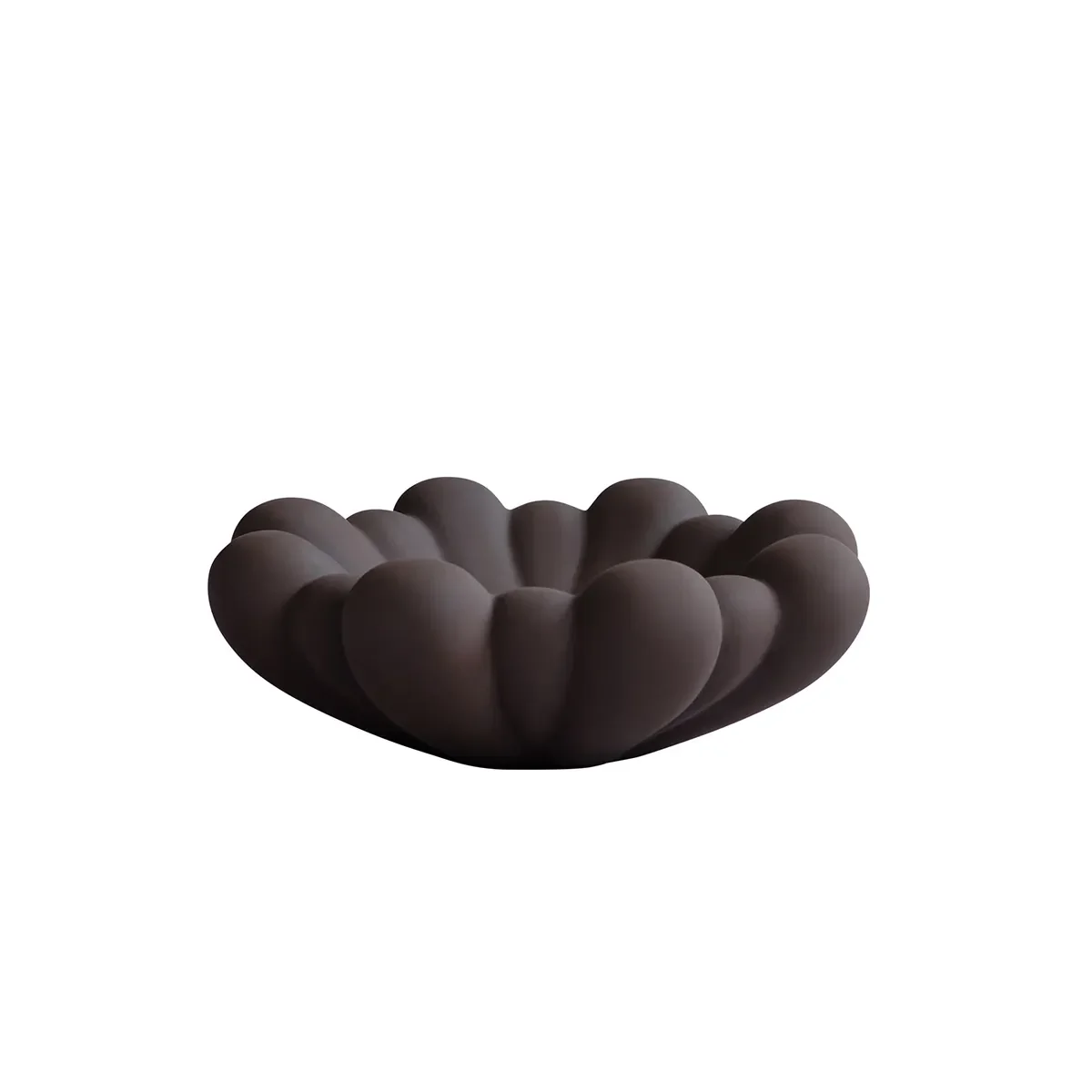 101 Copenhagen, Håndlavet Dekorationsskål Bloom Chocolate Brown Ø 28,5 cm
