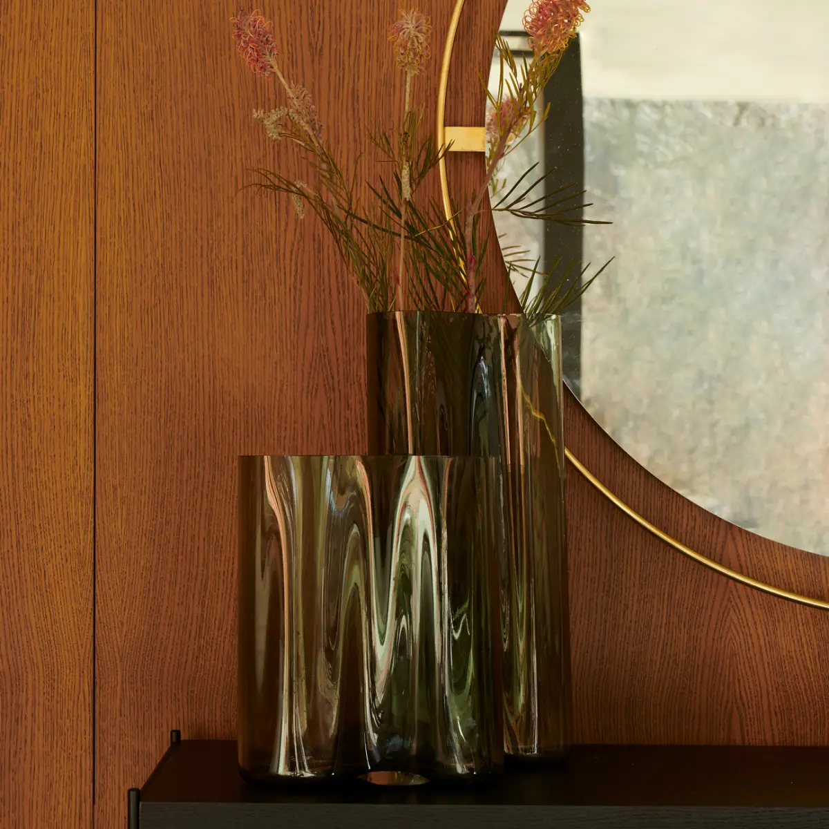 Aer Vase - H33 cm - Røg