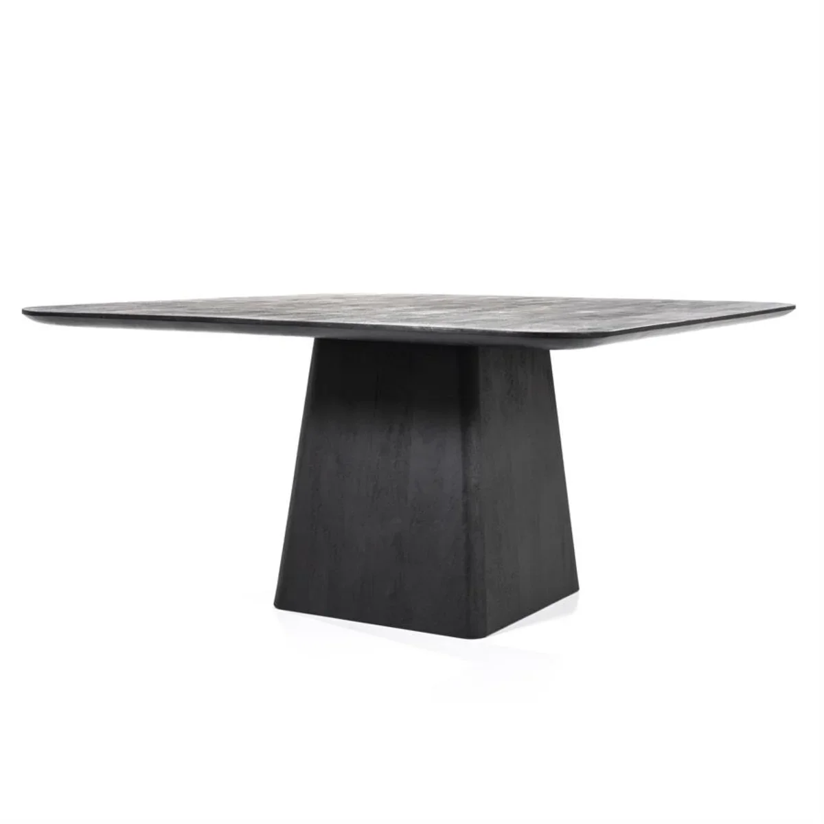 Aron 150x76 spisebord 150x150x76 cm træ sort