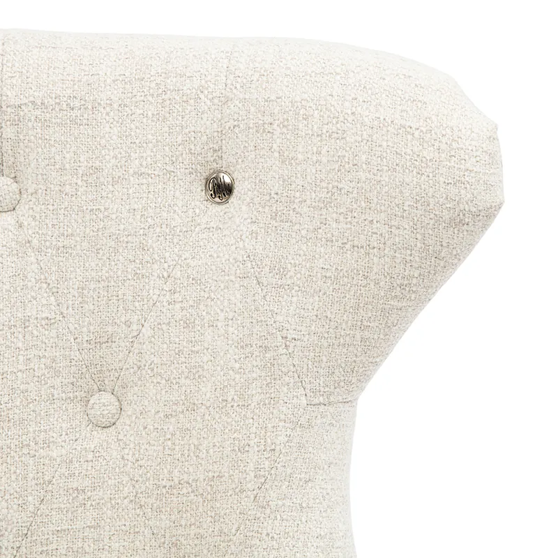 George spisestol rich tweed antique white