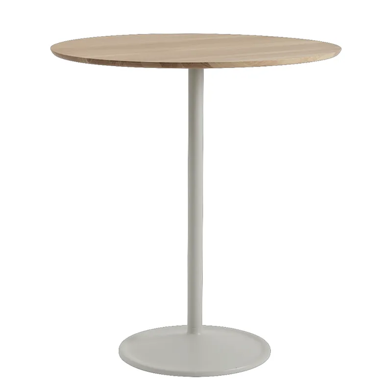 Muuto, Soft barbord 95 cm - Solid Oak Grey