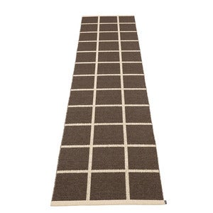 Vævet Tæppe Criss Dark Brown 70x300 cm