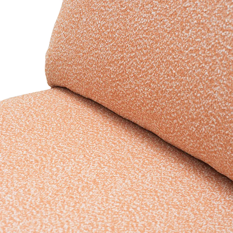 Blixt lænestol  Pearl white / Teddy orange