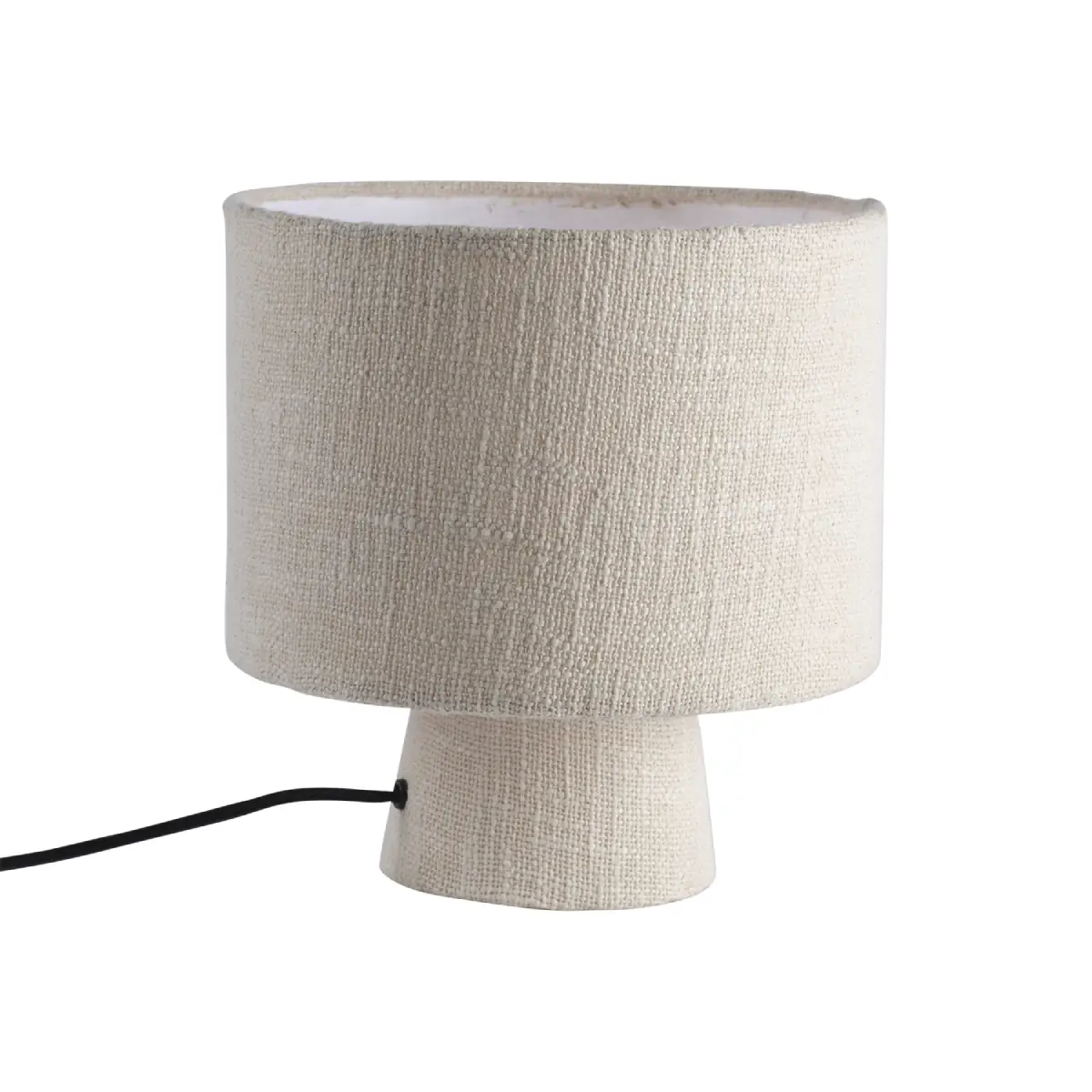 Affari of Sweden, SONNY Bordlampe råhvid Ø25xH27 cm
