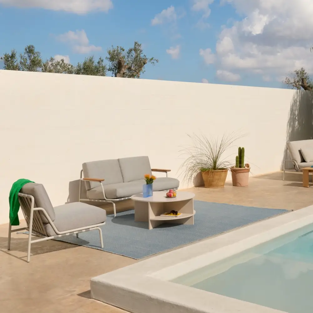 Lounge Stol Settle Ribbed Weave 2/Dark Green