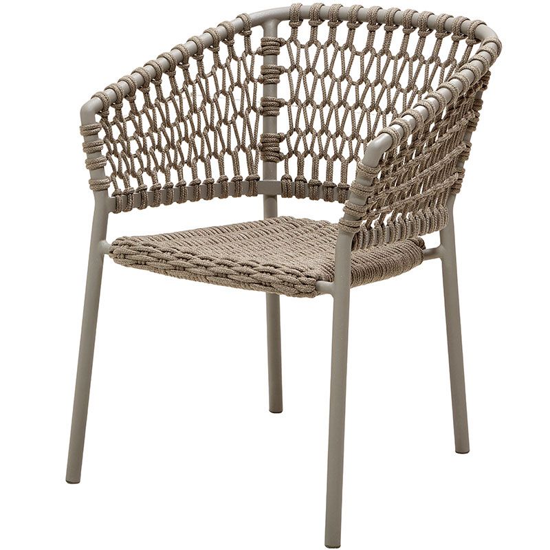 Cane-line, Ocean armlænsstol stabelbar Taupe