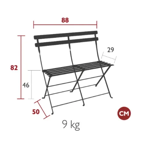 Bistro 2-personers sofa Acapulco blue