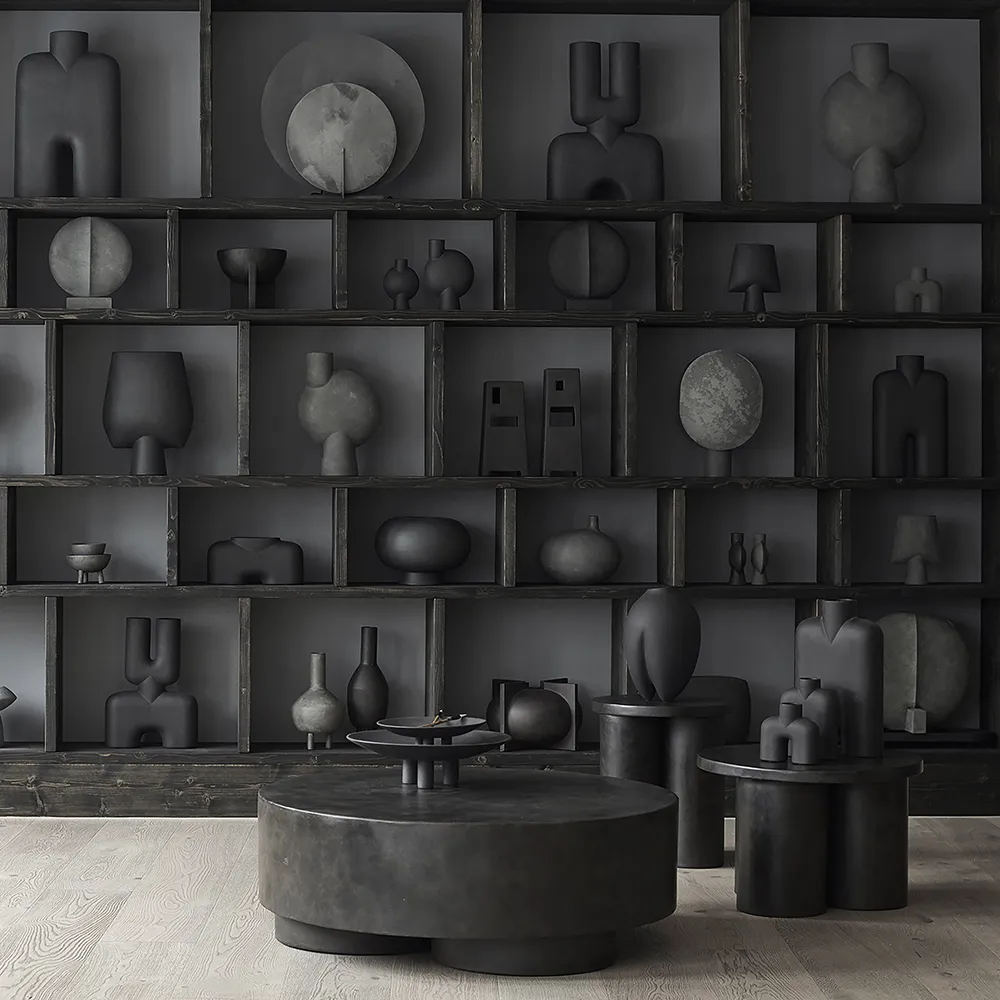 Big Foot sofabord højt - Kaffe