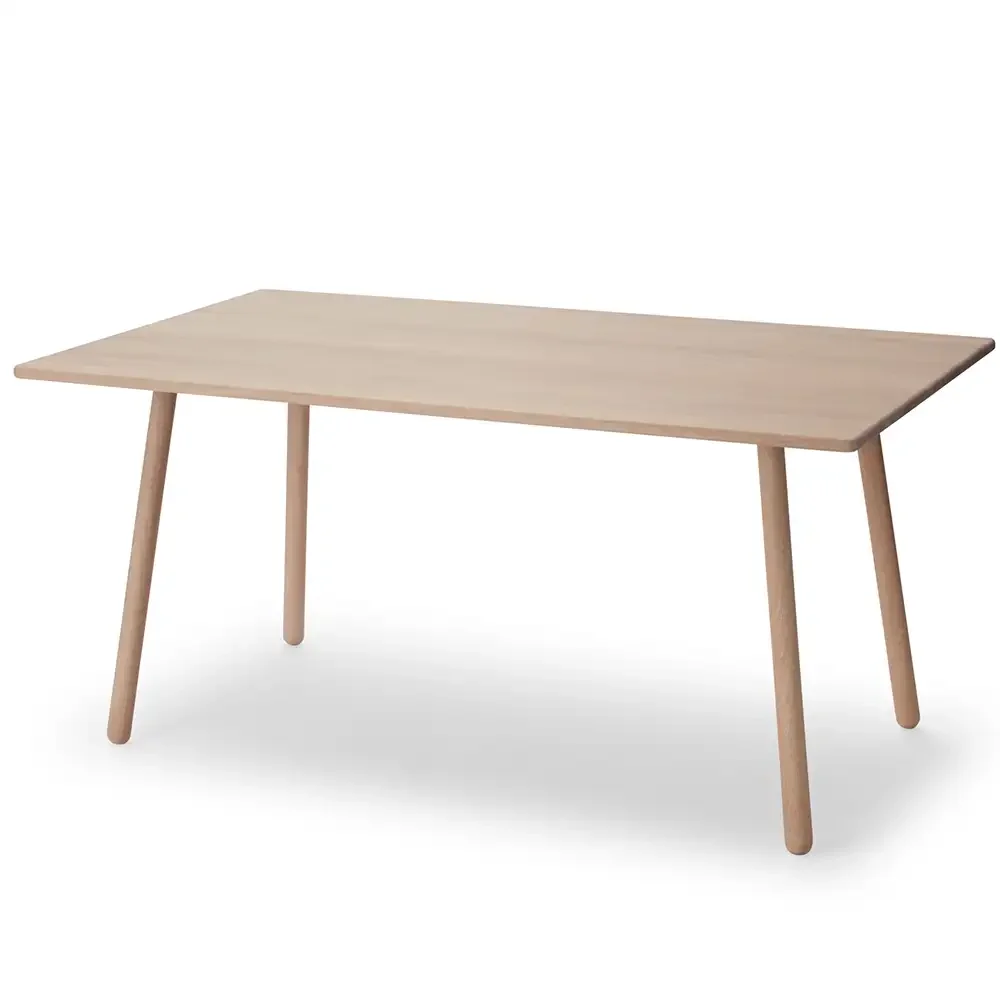 Georg spisebord 155x90 cm hvid olieret eg