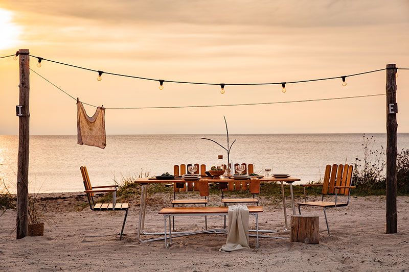 Bænk 8 Teak Grythyttan Stålmöbler