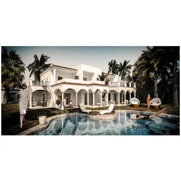 Artwood, Vægdekoration Afternoon In Palm Beach 180x75 cm Artwood