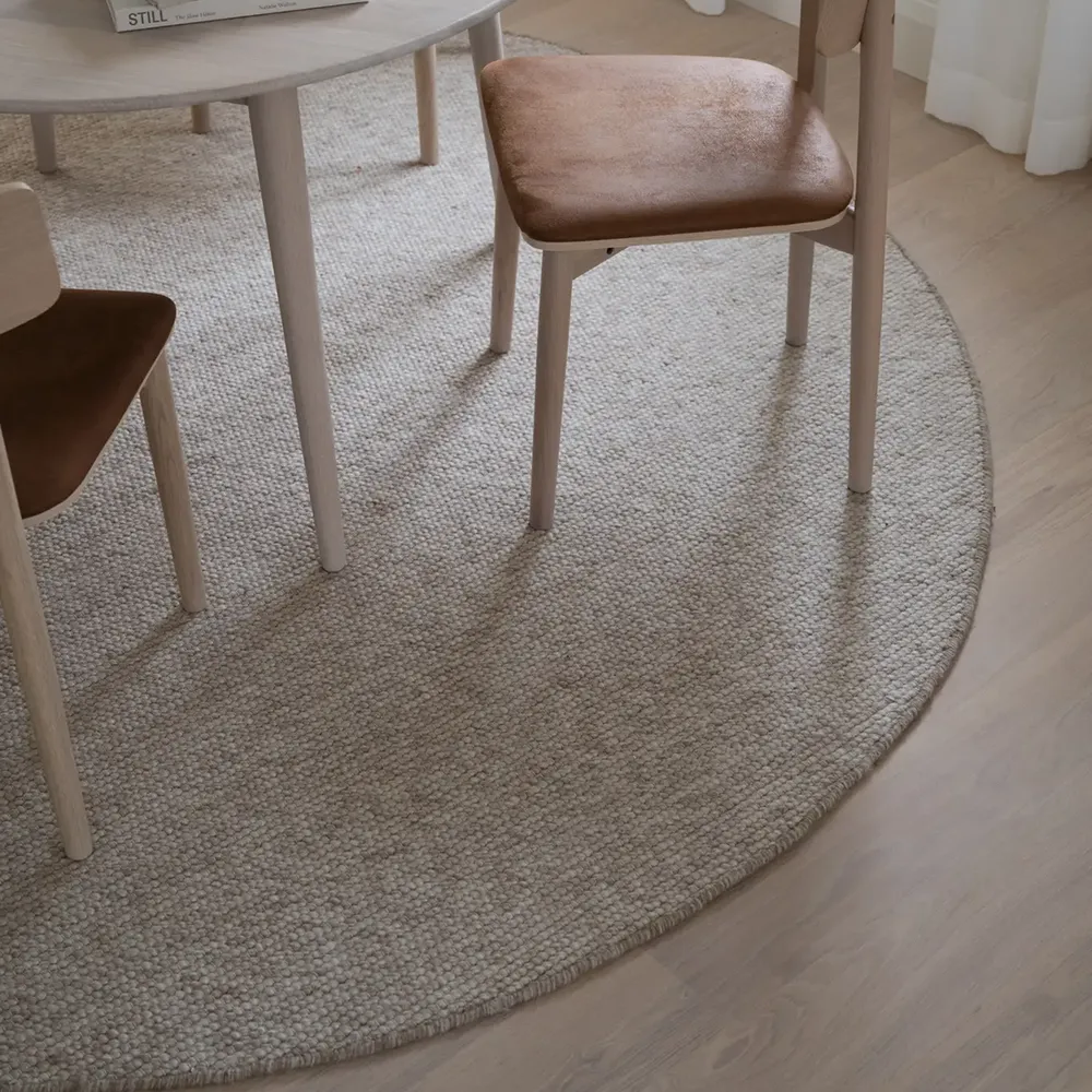 Auckland tæppe Ø250 cm beige