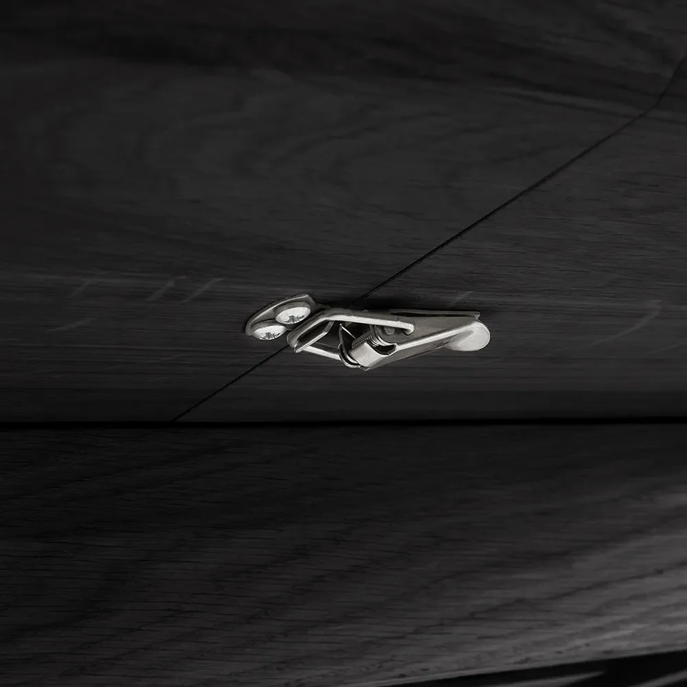 Bok Spisebord Ø129-179 Sortlakeret eg