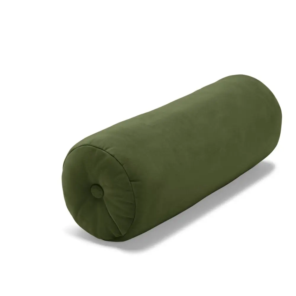 recycled puff rolster pude velvet deep green