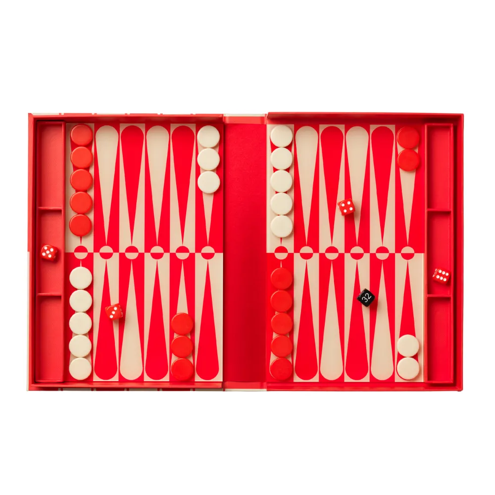 Printworks, Backgammon Art of Red/Cream
