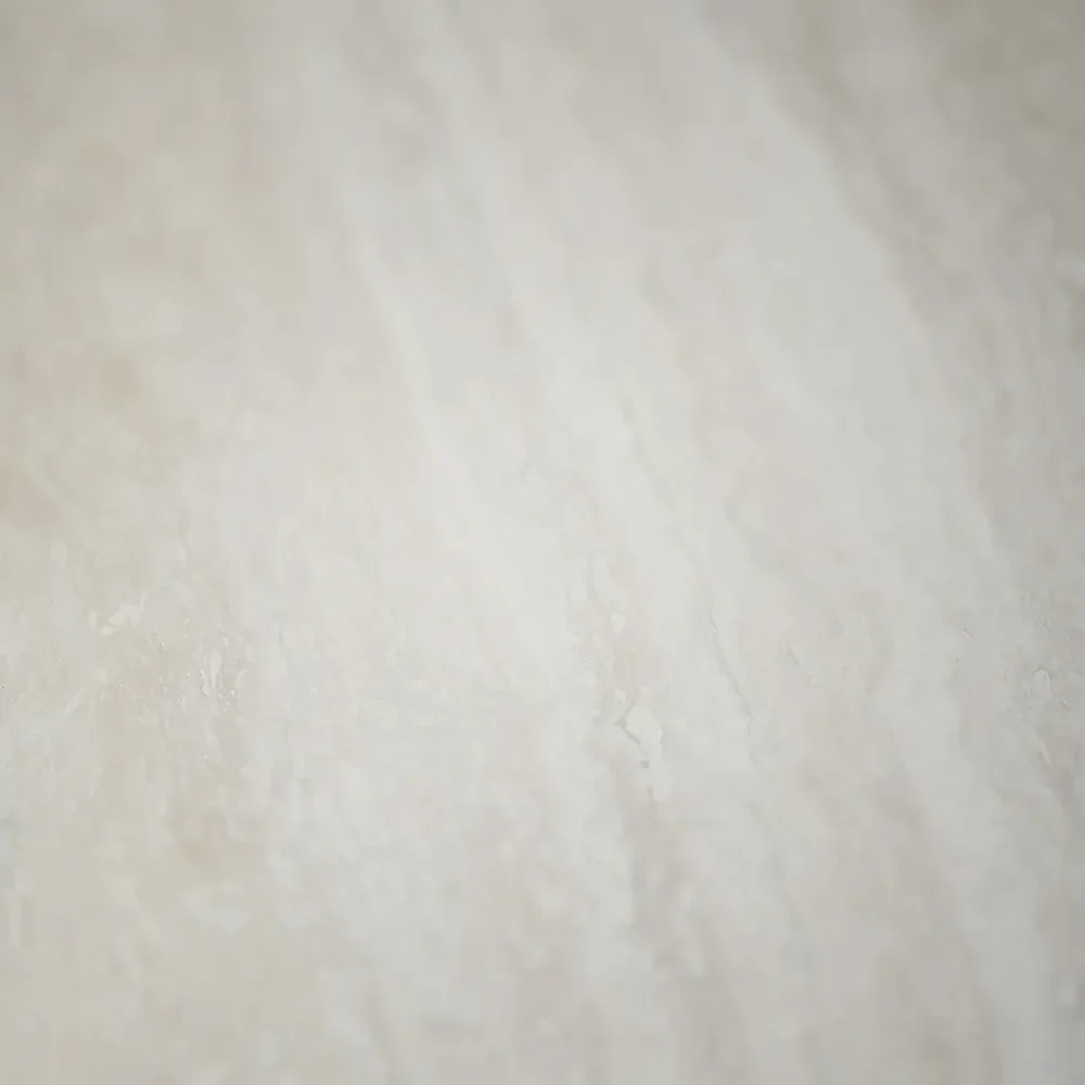 Taransay spisebord Ø125 cm beige travertin/brun eg