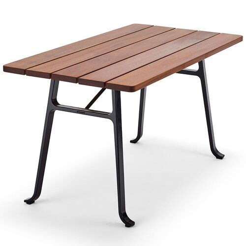 Seriff bord 73x130 cm sort/mahogni