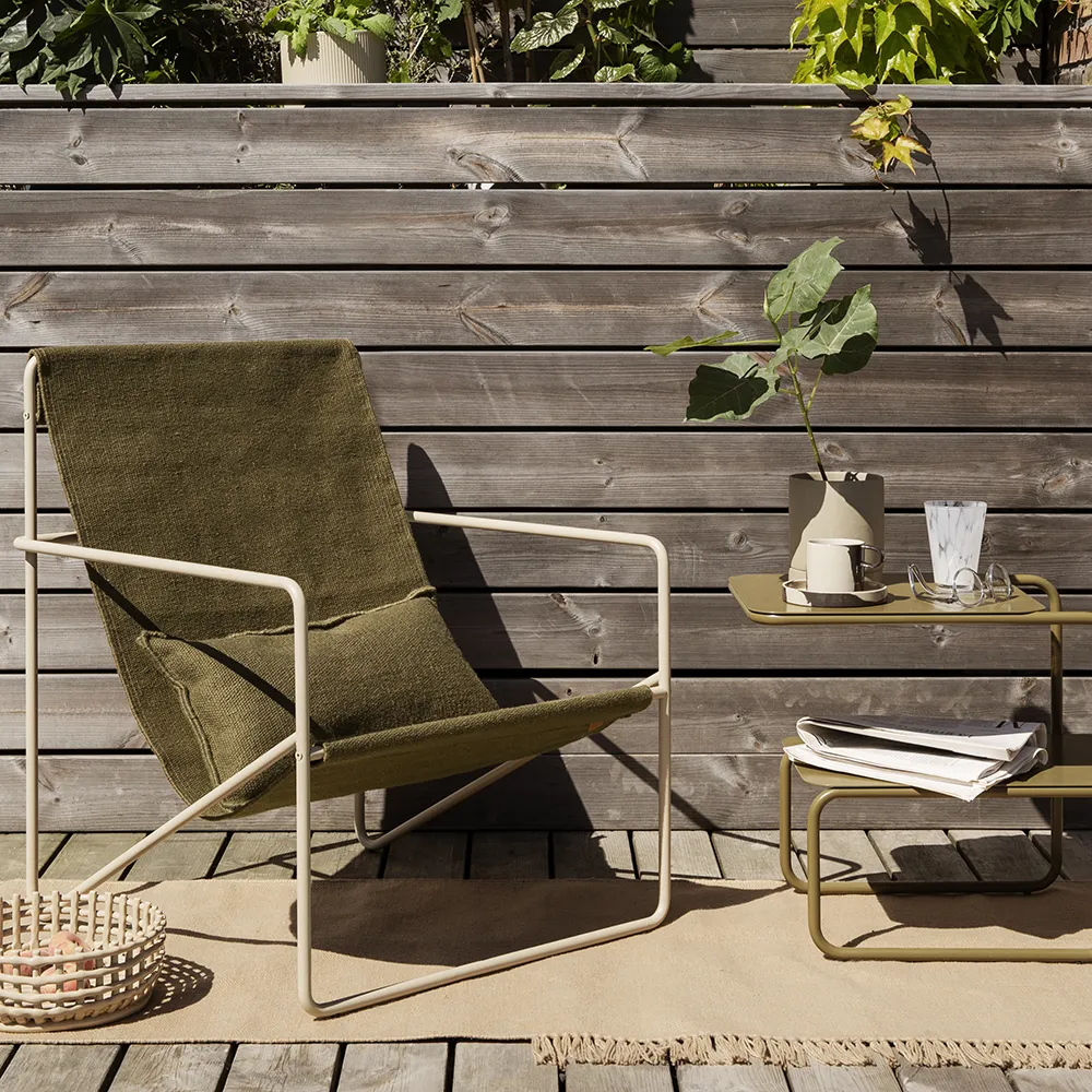 Desert Lounge Lænestol Cashmere/Olive
