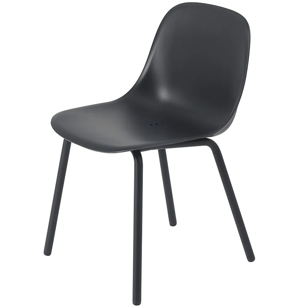 Muuto, Fiber Outdoor Spisebordsstol Anthracite Black