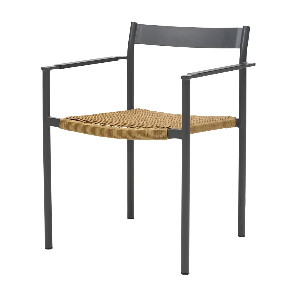 DK stolen antracit - Havestole > Havestole stabelbare - Brafab - Enggården Havemøbler