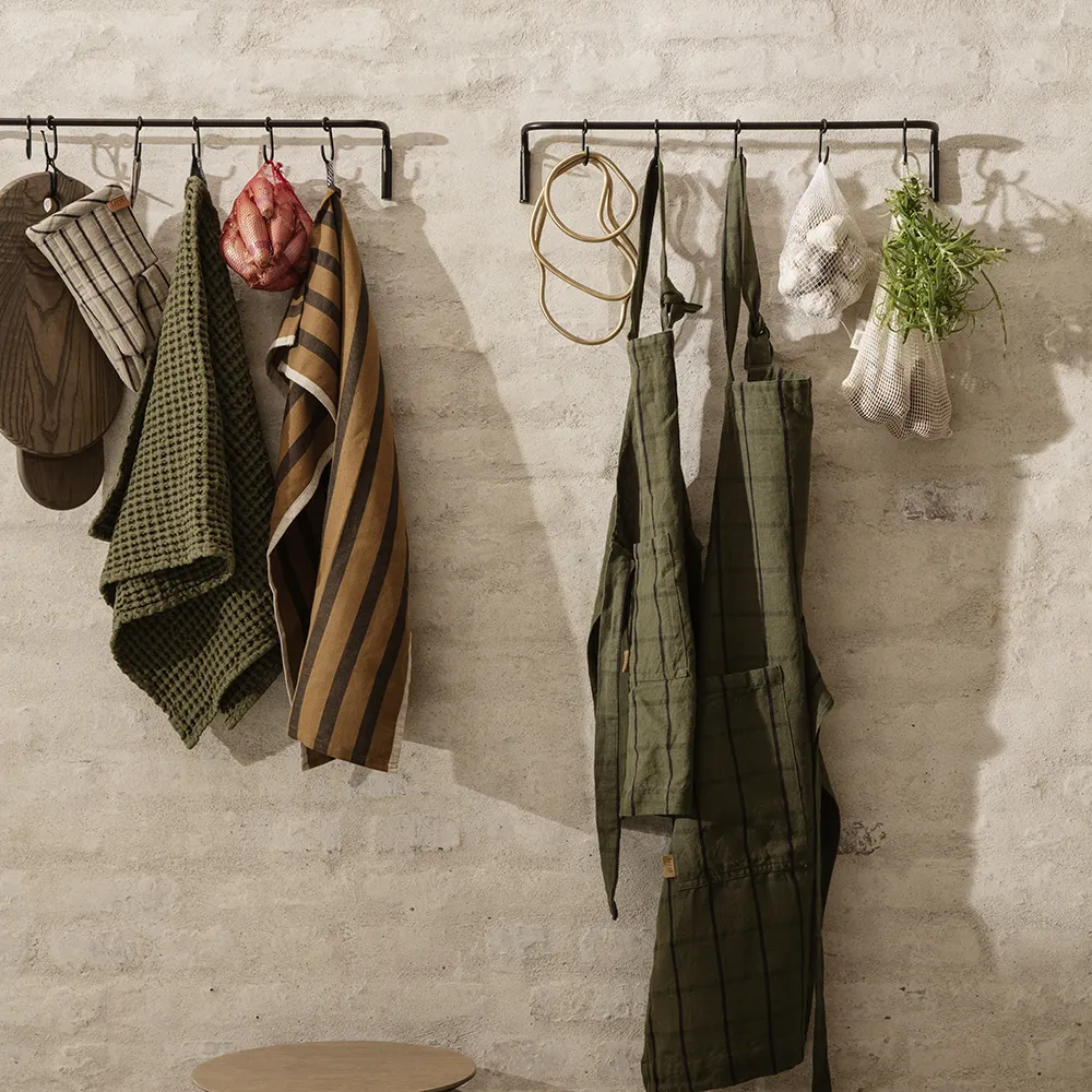 Håndklæde i Økologisk Bomuld Olive