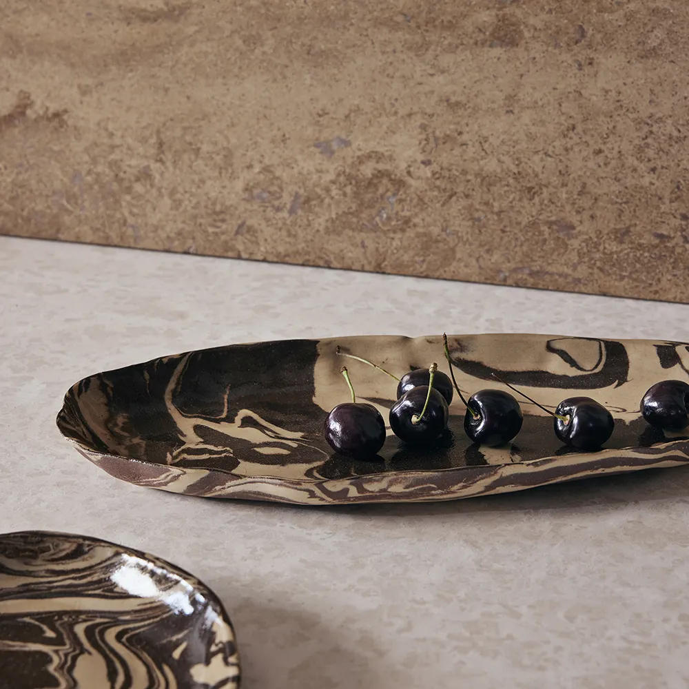 Håndlavet Fad Ryu 37cm