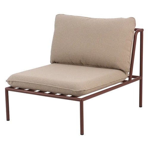 Collier midterste sektion  Zin red / Teddy beige