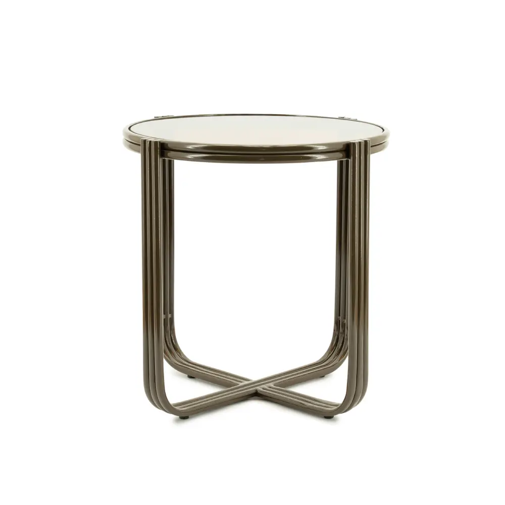 By-Boo, Groovy sidebord - brun 42,5x42,5x42,5 cm