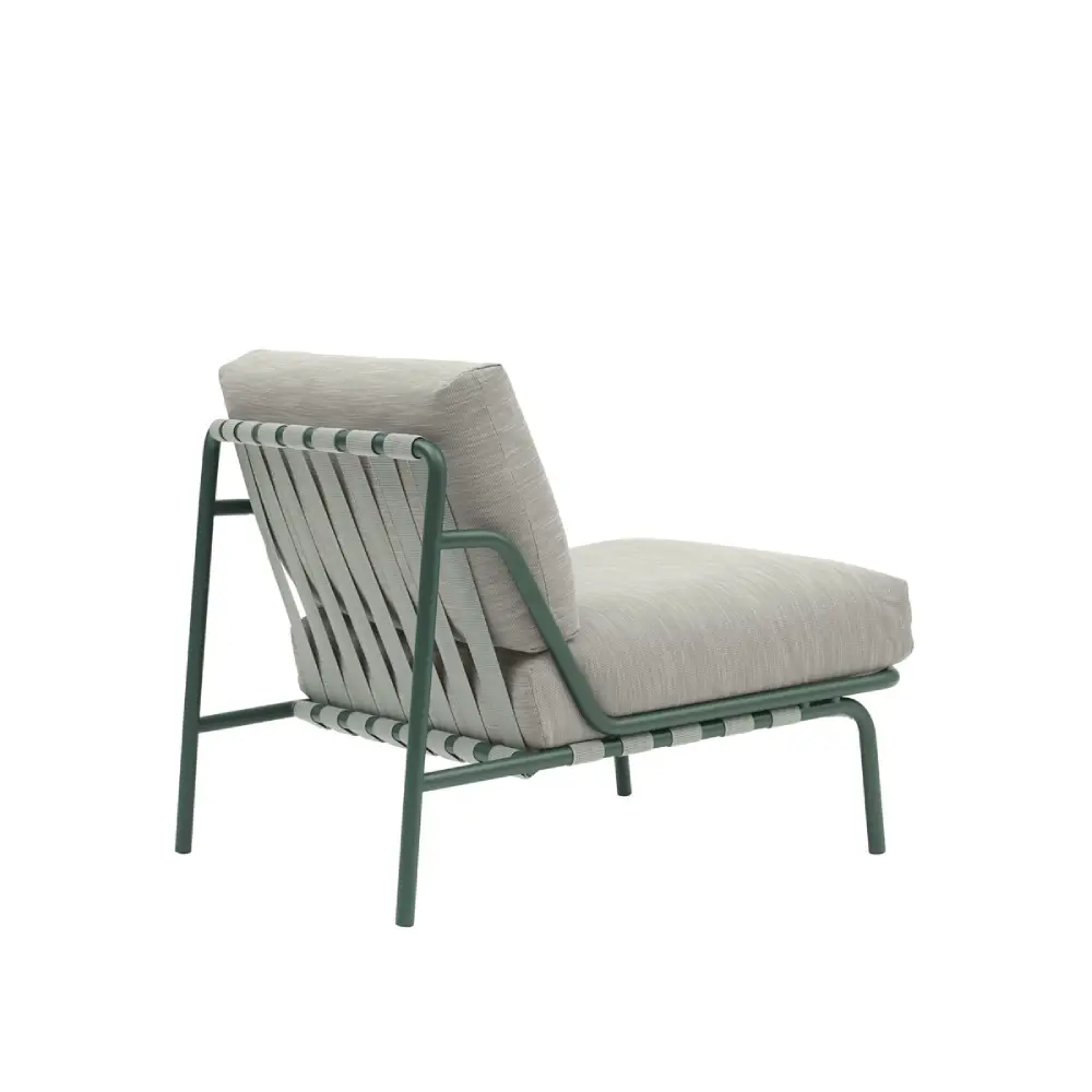 Lounge Stol Settle Ribbed Weave 2/Dark Green