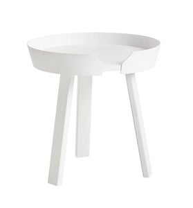 Around sofabord Ø45 cm- White 