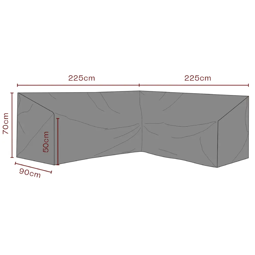 Møbelbeskyttelse hjørnesofa 225/225x70 cm Premium