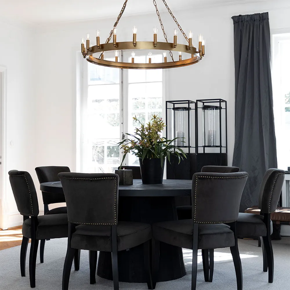 Loftlampe Crown 105 cm old brass