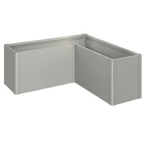 Belvedere plantebed midi størrelse l150 metallisk kvartsgrå