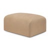 Bulky fodskammel lys sepia 80x60 cm
