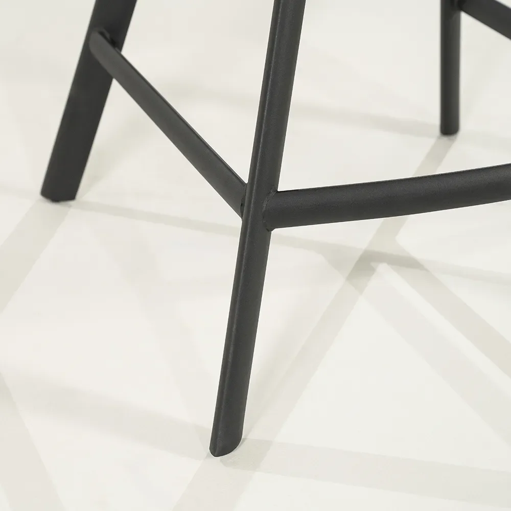 Bliss barstol med armlæn - taupe 52x56,5x96,5 cm