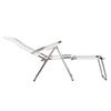 Spaghetti solstol hvid aluminium 