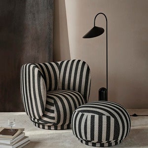 Rico Lounge lænestol Louisiana - Sand/Black