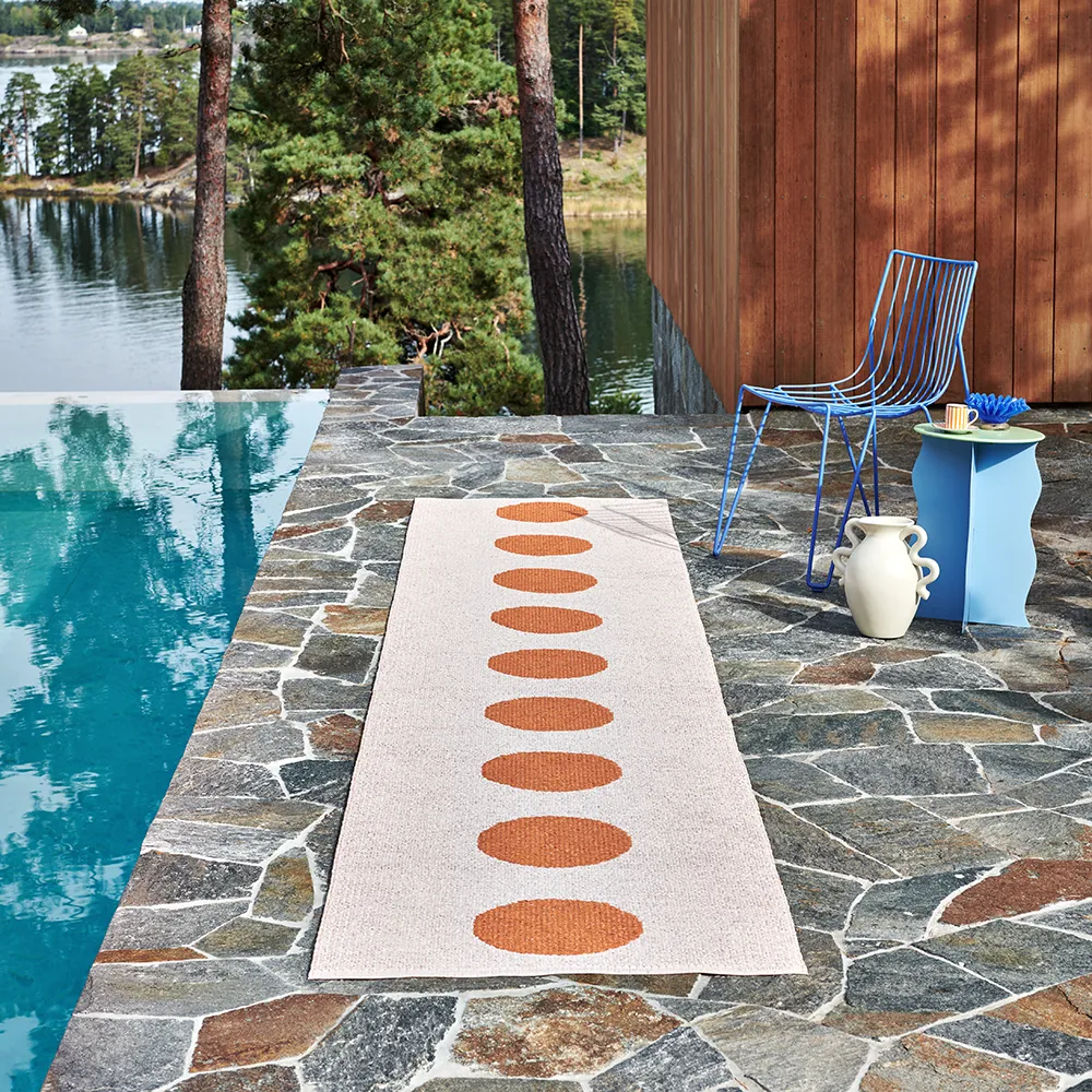 Vera Pop tæppe Pale Orange/Pearl Pink 70 x 280cm