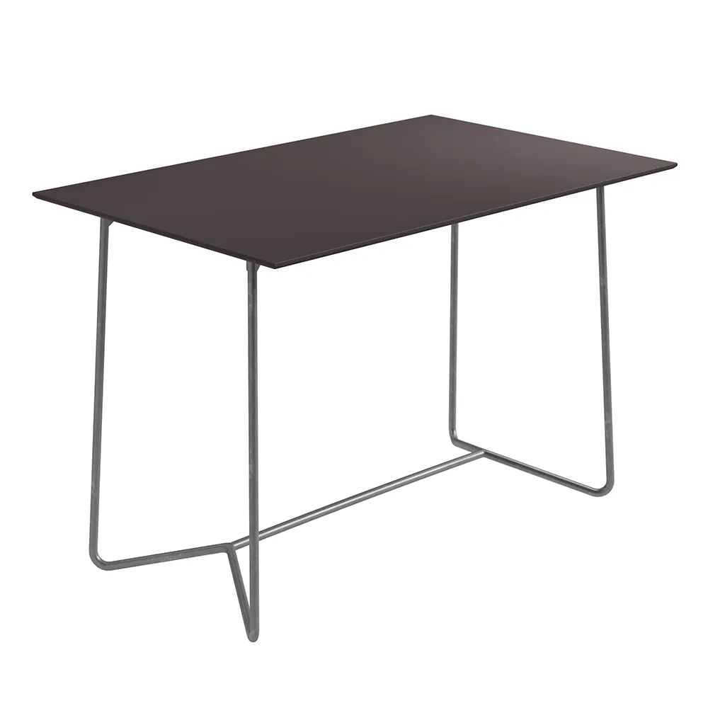 Grythyttan Stålmöbler, High Tech bord 110 cm Charcoal / varmgalvaniseret