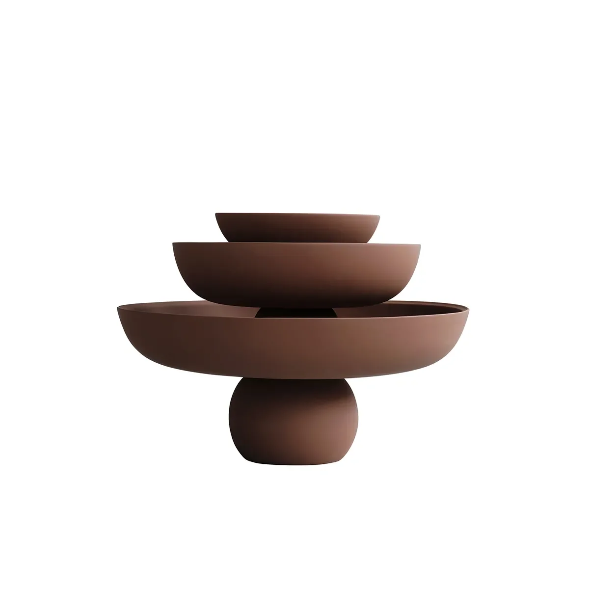 Håndmalet dekorationsskål Baburu Big Almond Ø 43 cm