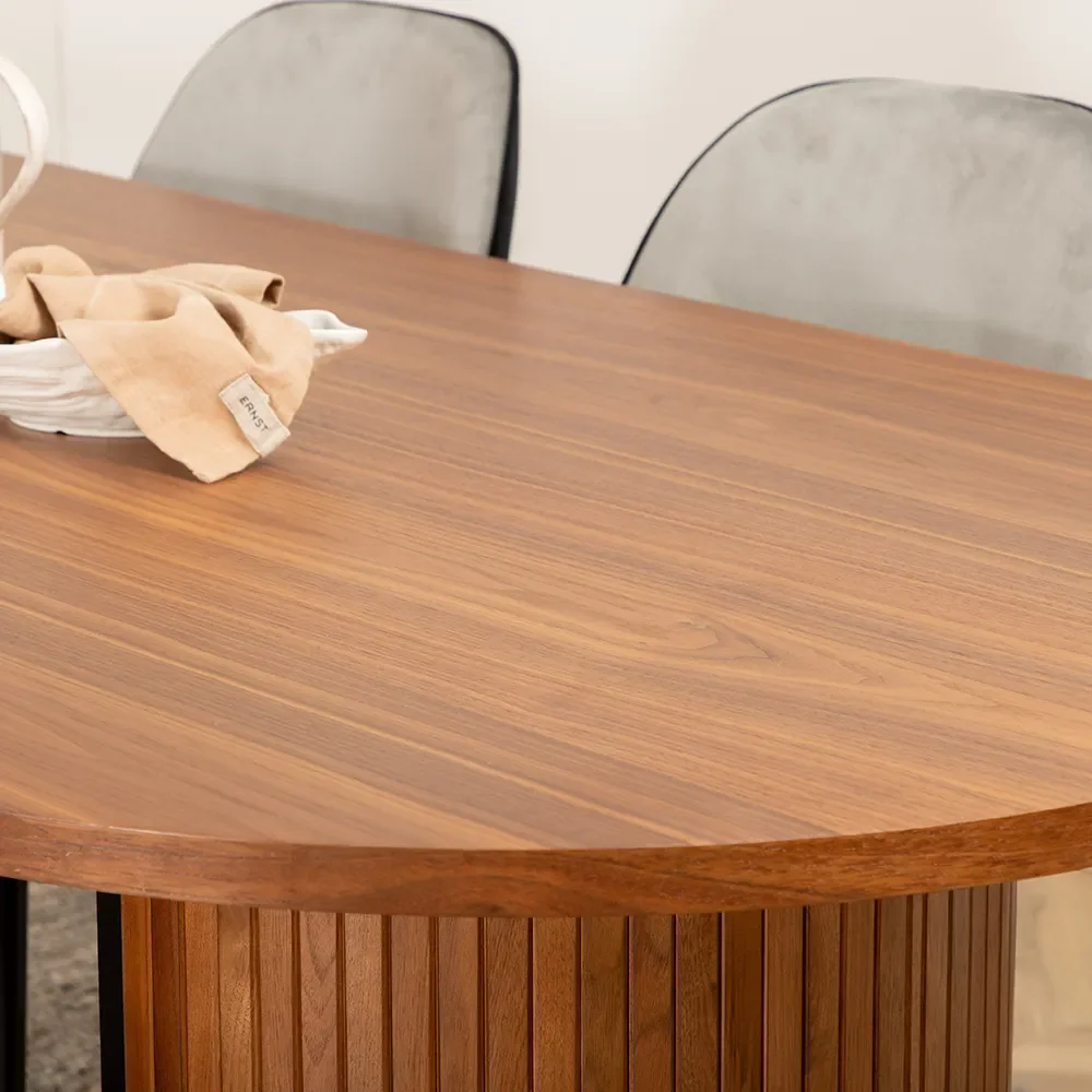 Bianca spisebord 90x200 valnød 