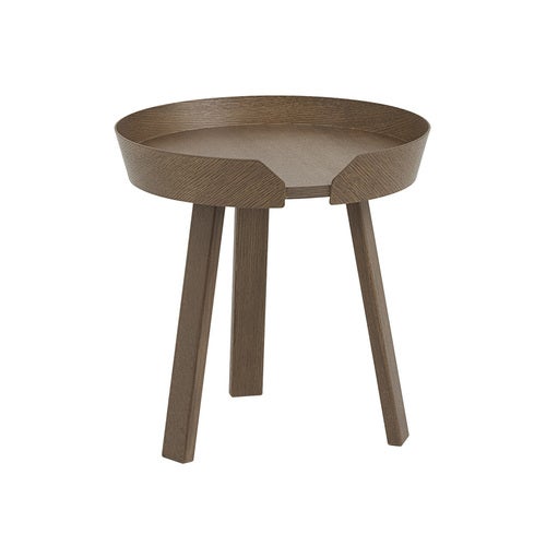 Around sofabord Ø45 cm- Stained Dark Brown 