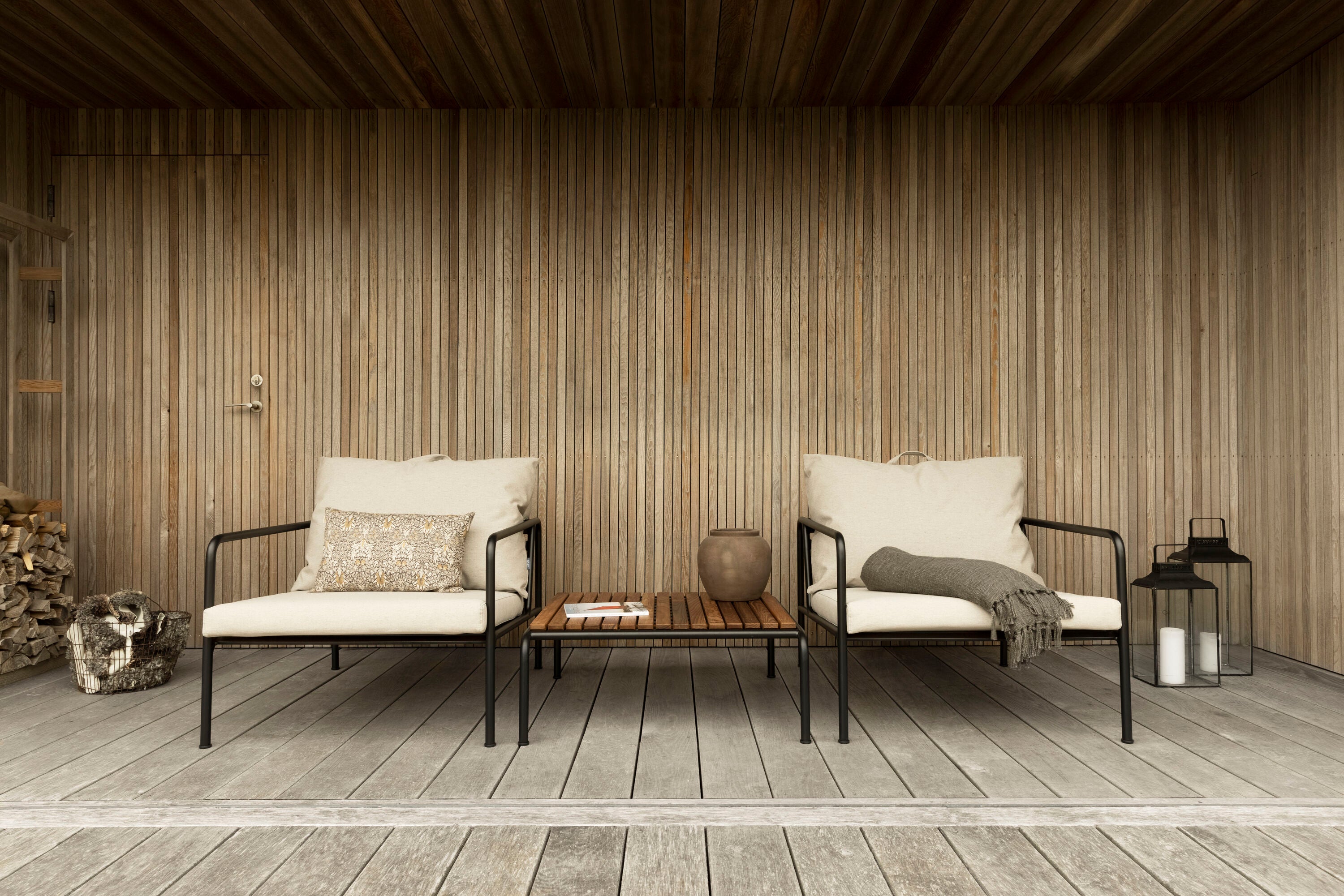 Avon 2-personers sofa Slate/White 